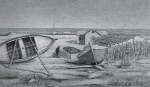 Giulio Turci, Barche sulla spiaggia
